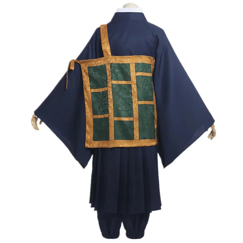 Anime Jujutsu Kaisen Geto Suguru Costume Cosplay Nero Blu kimono Uniforme scolastica Anime Vestire Costumi di Halloween per le donne Uomo