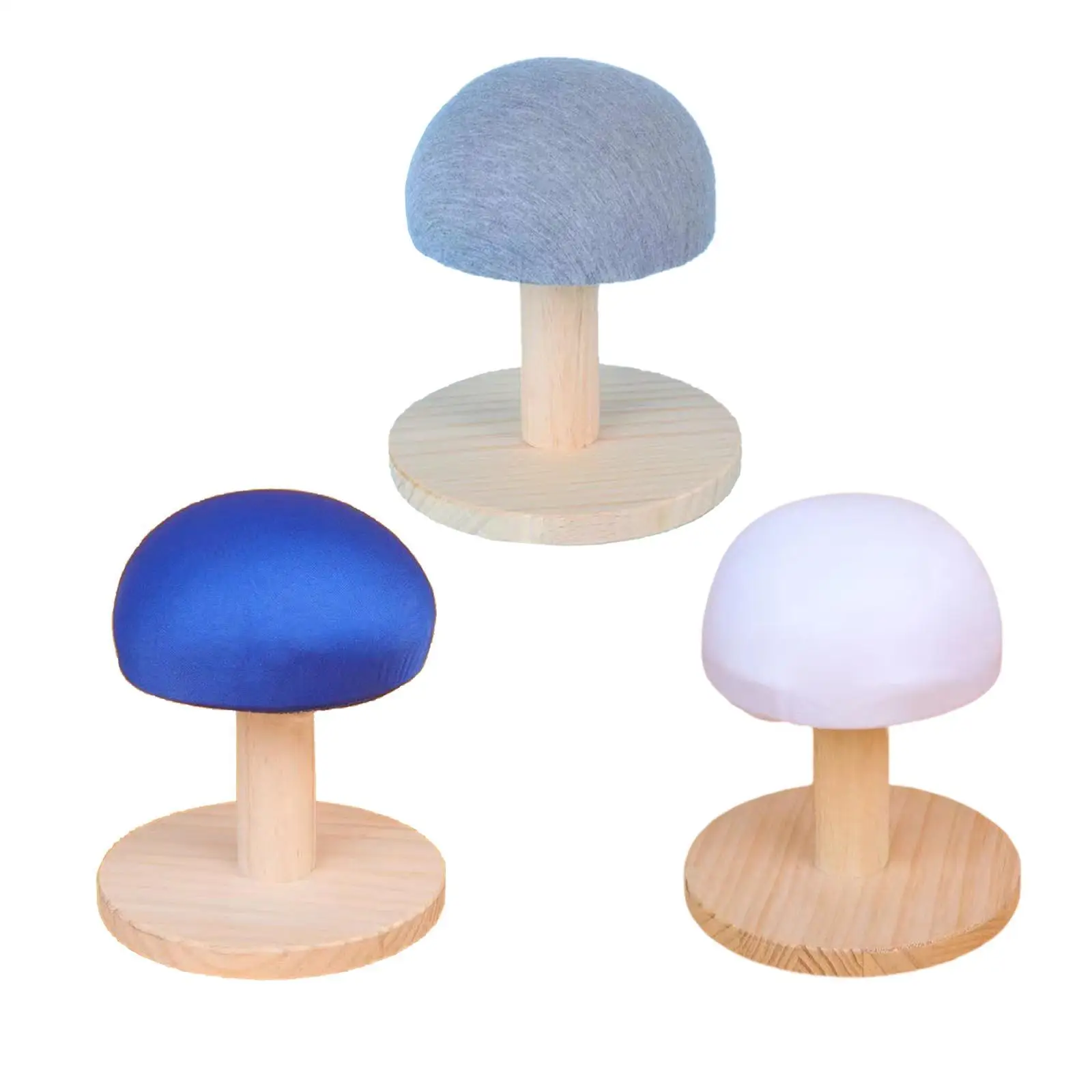 Round Ironing Stool Wooden Ironing Board for Clothes Collars Shoulders