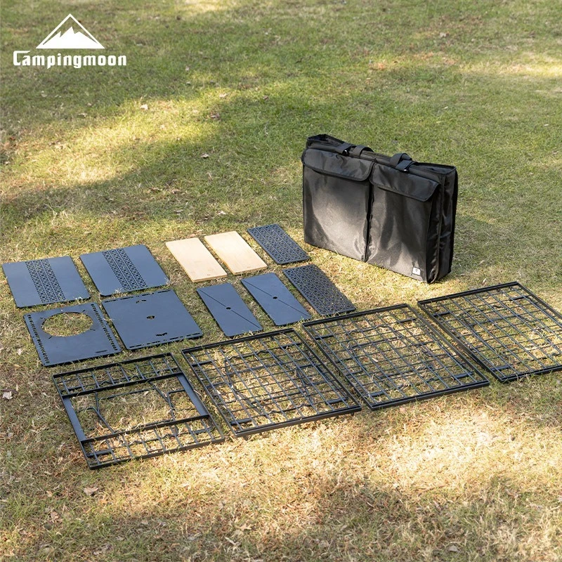 

CAMPINGMOON CK-B2 сумка для чайного стола для кемпинга IGT двухсекционная складная сумка для стола сумка для хранения доски противоударная утолщенная сумка для стола