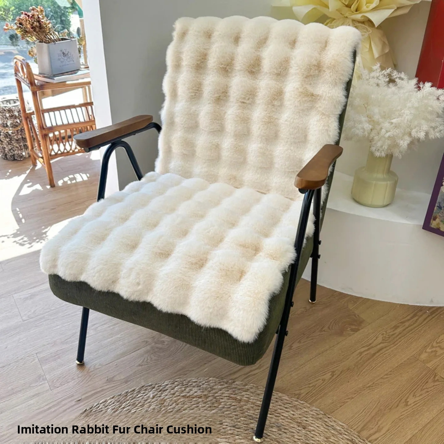 

Утолщенная подушка из плюшевого вельвета для офисного кресла, стула для столовой, студенческого табурета, дивана, домашний комфортный аксессуар