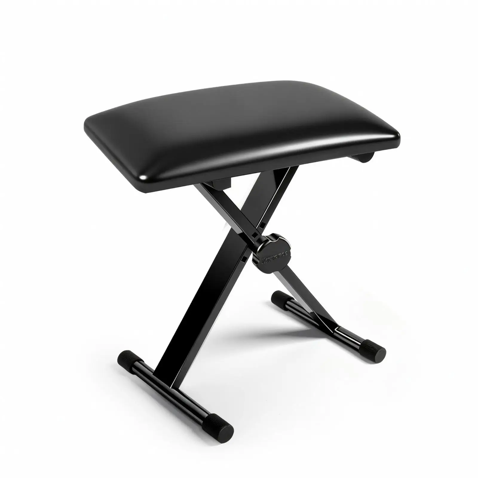 Adjustable Music Seat Foldable Steel Frame Piano Bench Padded Stool Portable for Electronic Piano Performances