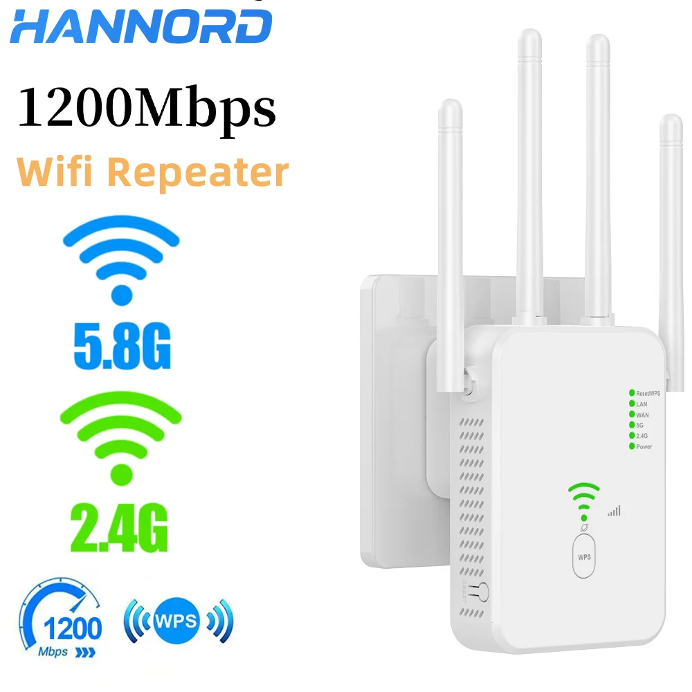 

1200 Мбит/с Wi-Fi повторитель двухдиапазонный 2,4G и 5 ГГц 802.11ac гигабитный усилитель WPS маршрутизатор сигнал Booste беспроводной Wi-Fi маршрутизатор для дома