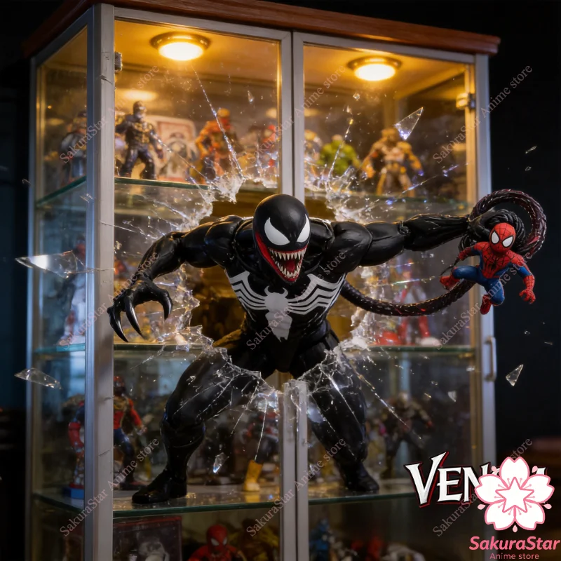 

【In Stock】Mess Toys Symbiote Black Spider-Man CT Toys Black Red Collectible Movable Action Figure Hobby Decor Gift Toy