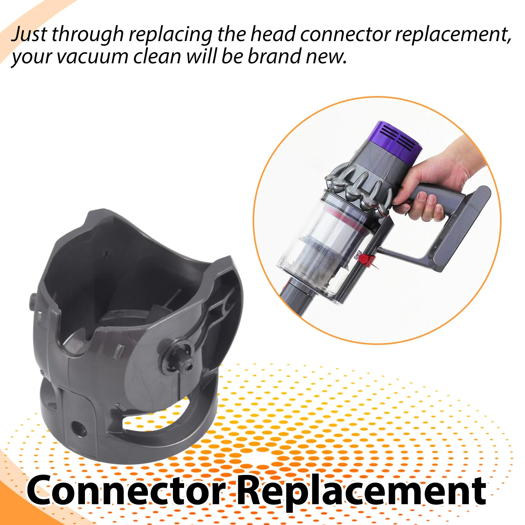 A23T Vacuum Cleaner Parts, Head Connector Replacement for Dyson V10 V11 V15 G5 100W V-Ball High Torque