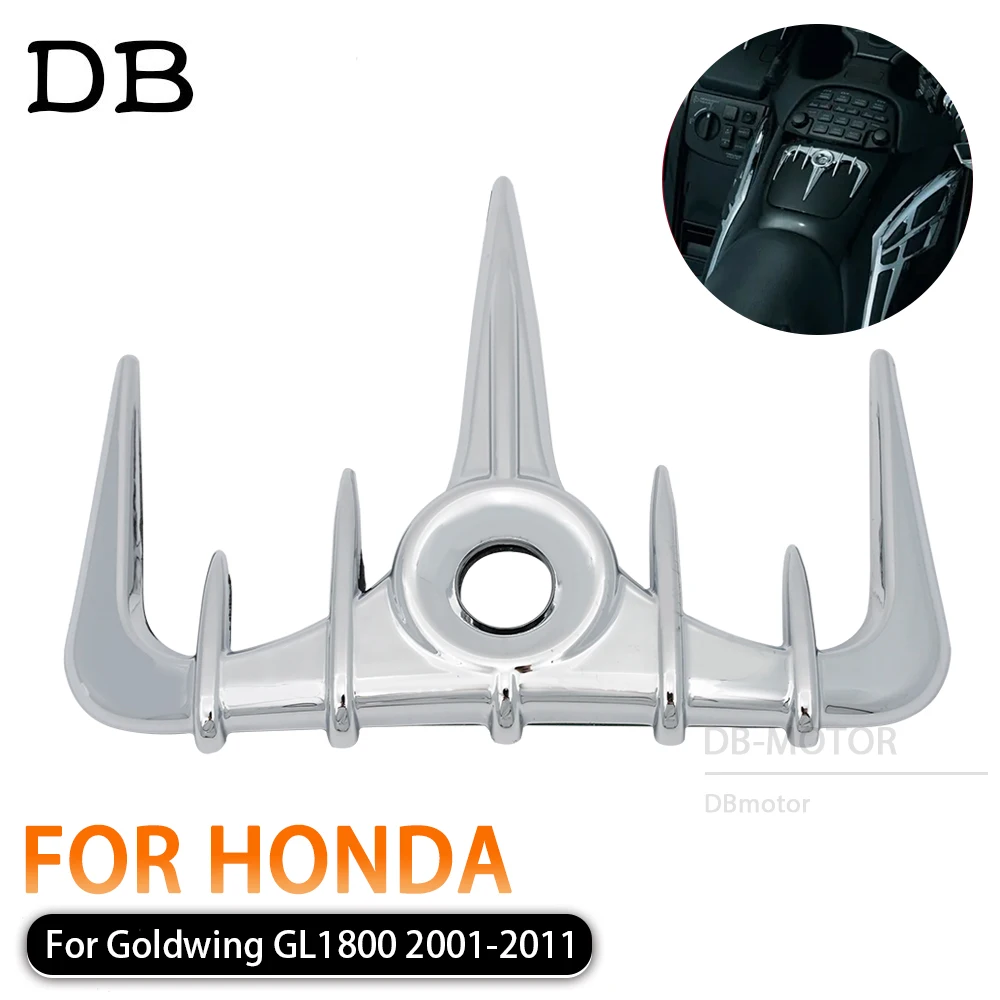 

Chrome Fuel Tank Door Trim Cover Decoration Motorcycle Fairing Accessories For Honda Goldwing 1800 GL1800 GL 2001 - 2011 Part