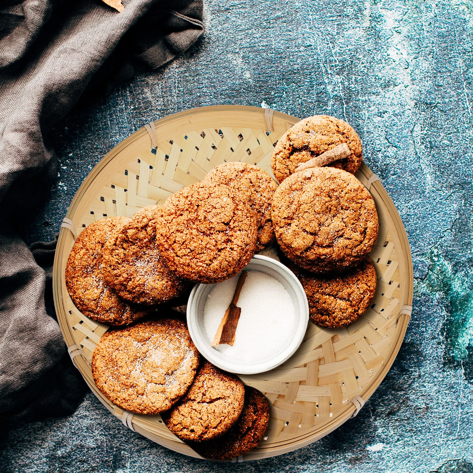 Cestino per il pane intrecciato in bambù, medio pratico, rustico, per conservare snack alla frutta, elegante decorazione per la casa, cesto per alimenti intrecciato