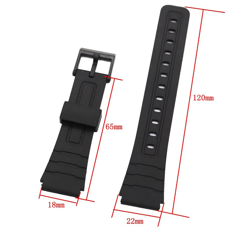 18 20mm Armband für casio w800h w800h a158/168 ae1200/1300 Silikon armband für sgw400 f91w f84 f105/108 Gummiband 16 22mm