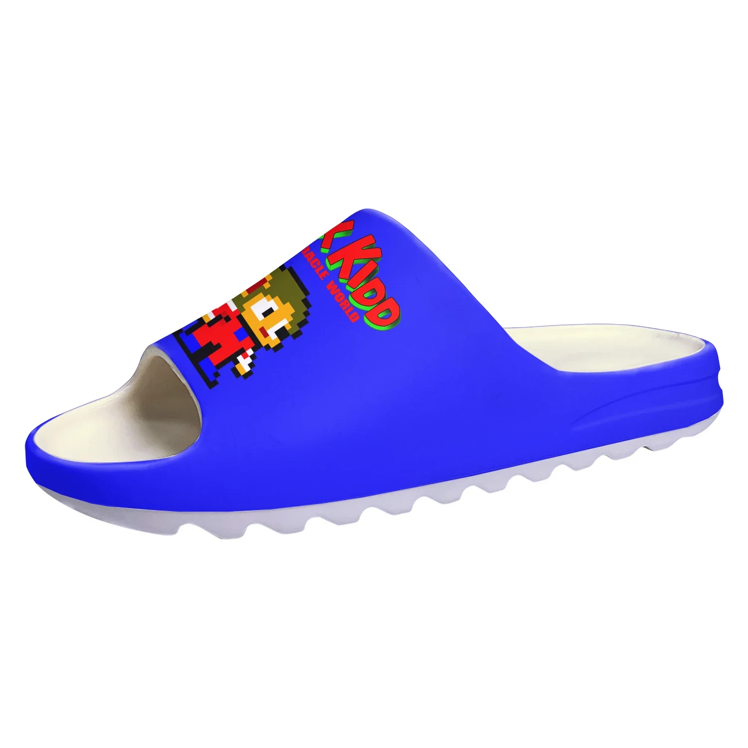 Alex Kidd Custom Soft Sole Sllipers Cartoon Game Mens Womens Teenager Fashion Bathroom Home Clogs Custom Water Shoes on Sandals