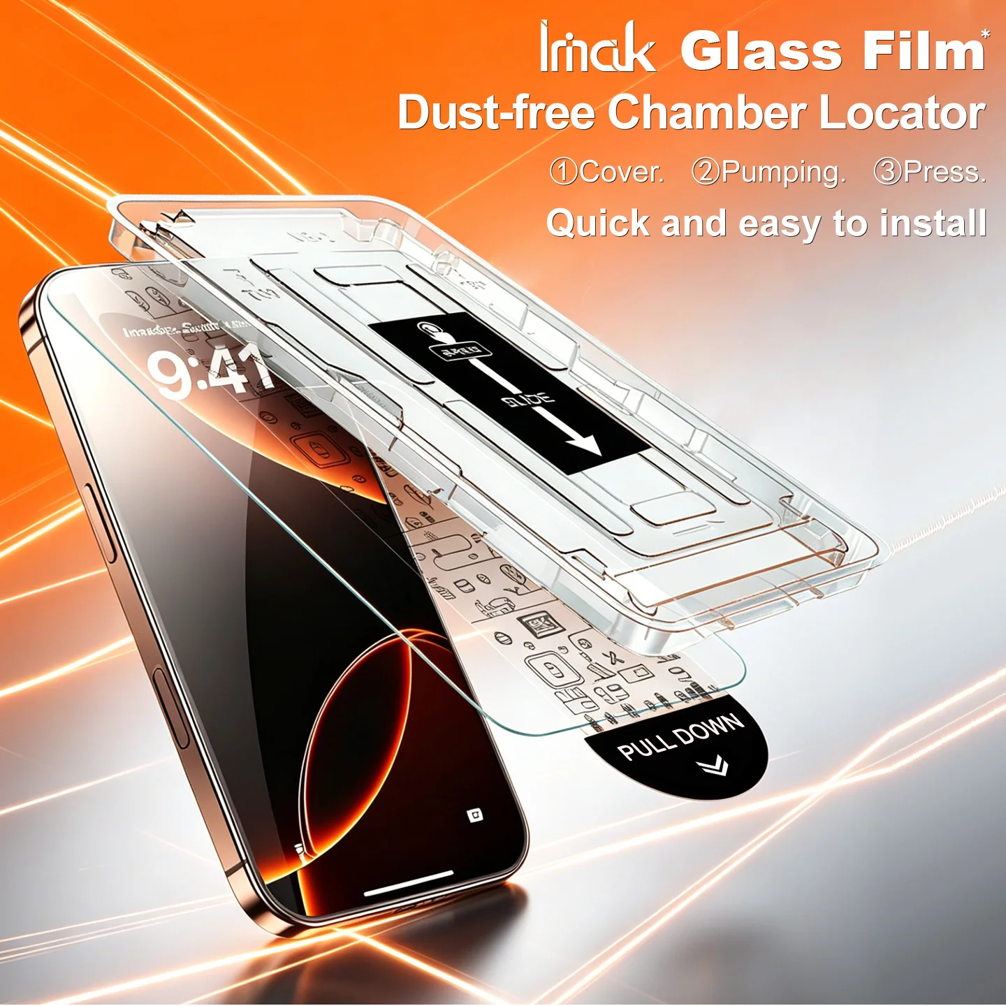 For OPPO A7 Pro Max 5G Tempered Glass HD Clear 9H Hardness Support Fingerprint Protector Film FM0005