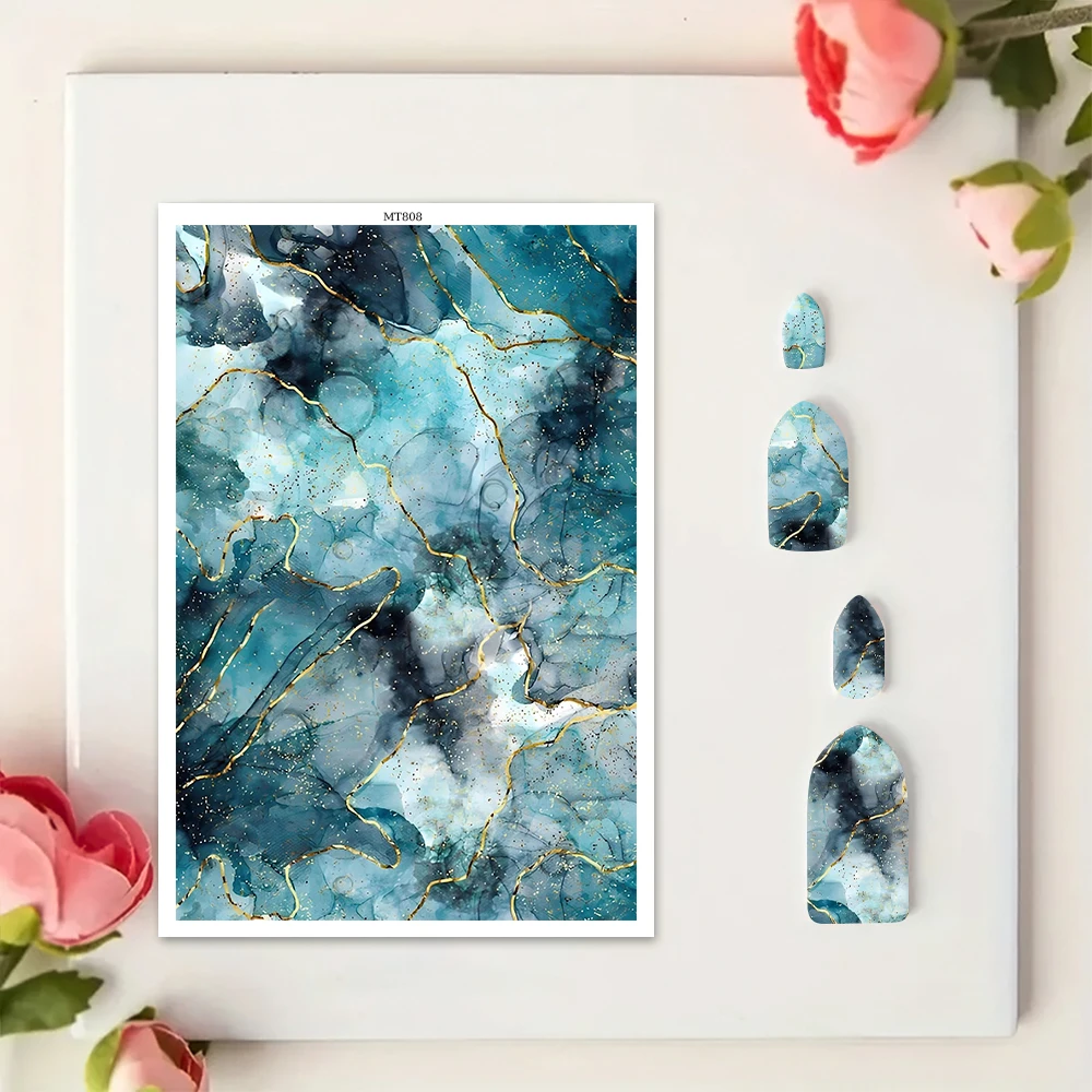 Padrão de mármore abstrato moderno brincos de cerâmica macia solúvel em água adesivo descartável para diy jóias fazendo decalque 2025
