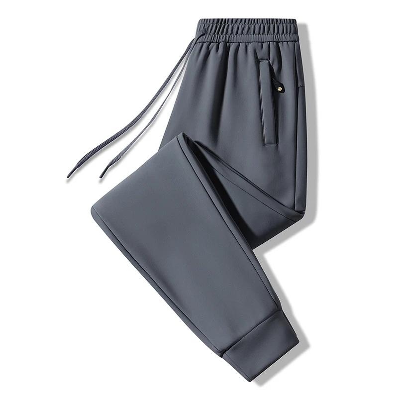

Повседневные брюки, мужские, весна-осень, очень большого размера, свободного кроя, спортивные брюки на эластичных щиколотках.