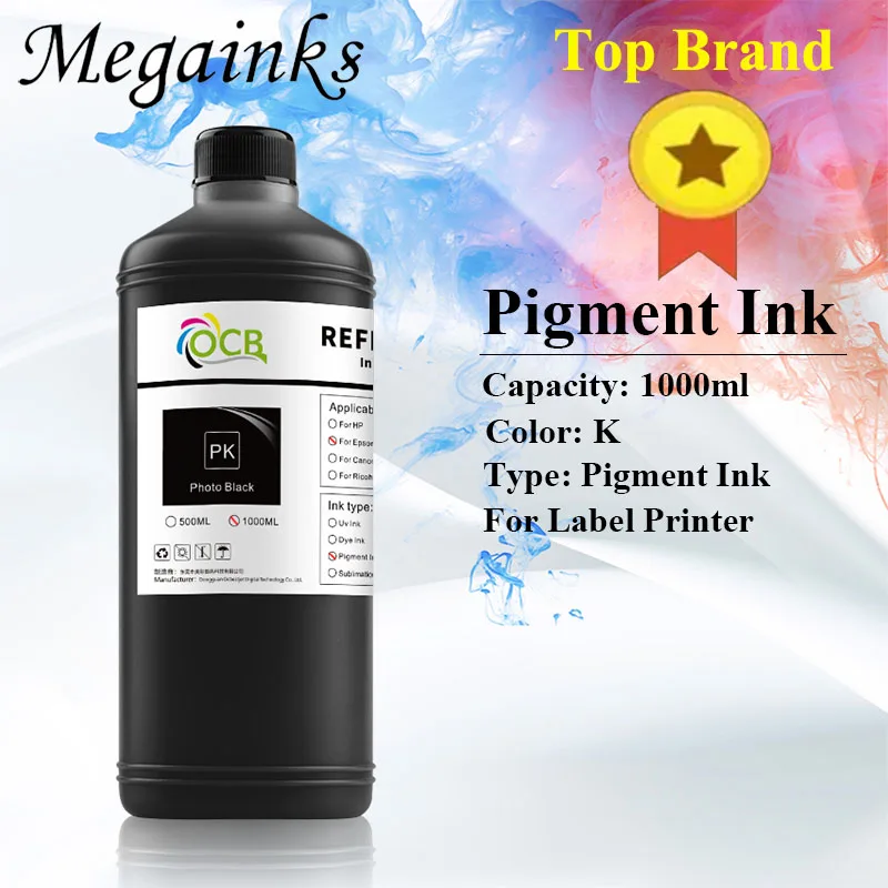 Imagem -03 - Etiqueta Tinta do Pigmento Adequado para Epson Colorworks C3500 C7500 Tm-c3500 Tm-c3510 Tm-c3520 Tm-c7520g tm C3510 C3520 1000ml Alta Qualidade