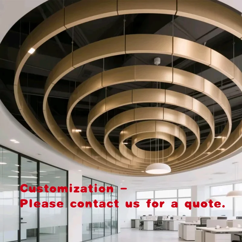 custom.Fireproof Metal Curve Irregular Ceiling with Ceiling Grid Custom Stainless Steel Oval Hotels & Malls