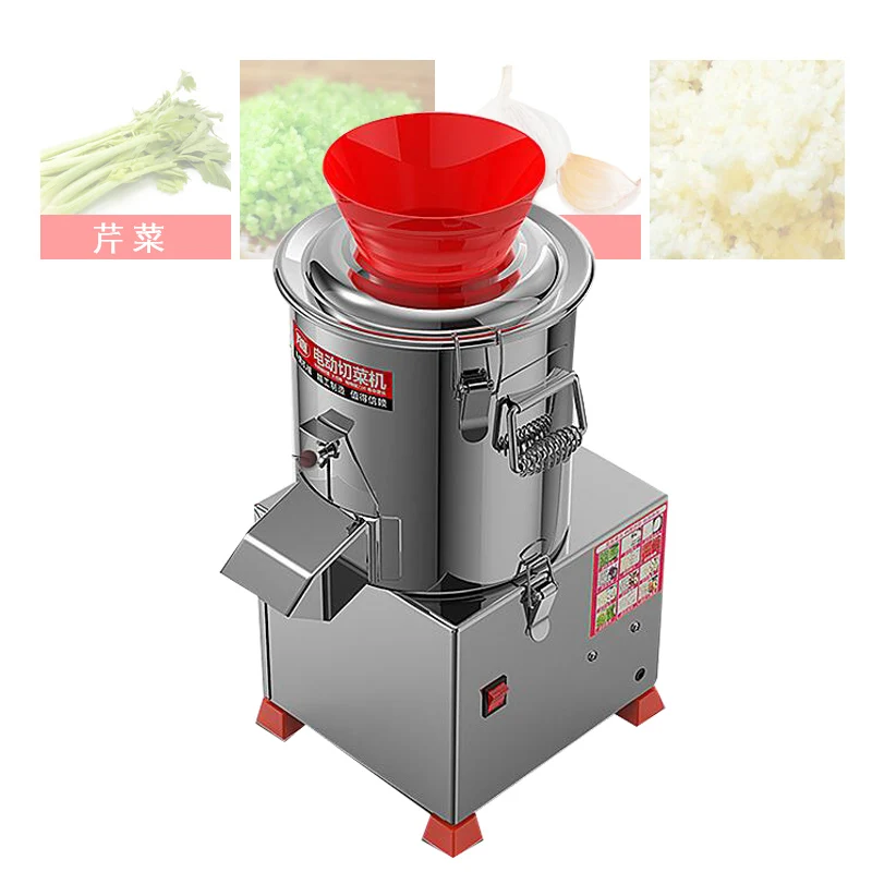 Vegetable Cutting Machine Small Electric Minced Processor For Chili Onion Ginger Cabbage Leek Cutting Work Vegetable Pellet Mach