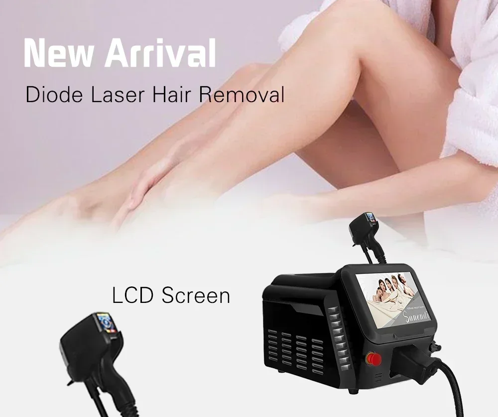 Machine d'épilation au laser à diode pour femme, épilateur professionnel, 1200W, 2024, 808, 755, 808, 1064