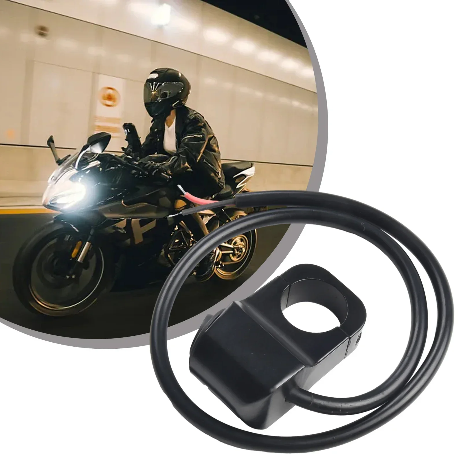 Impermeável Motorcycle Handlebar Switch, Farol Fog Spotlight, On-Off Aluminum Alloy Switch, Acessórios Scooter, 12V, 22mm