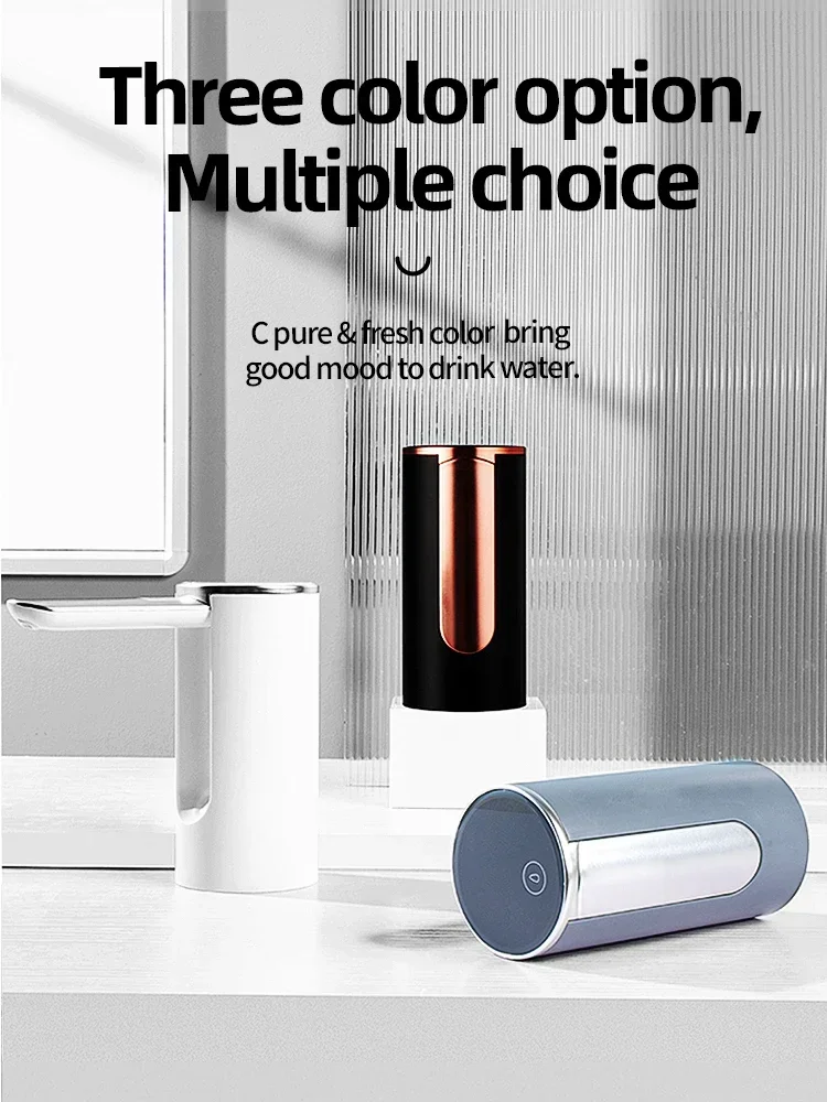 Умная помпа для воды Xiaomi, электрический складной насос с USB-разъемом, устройство для всасывания минеральной воды, Настольный диспенсер