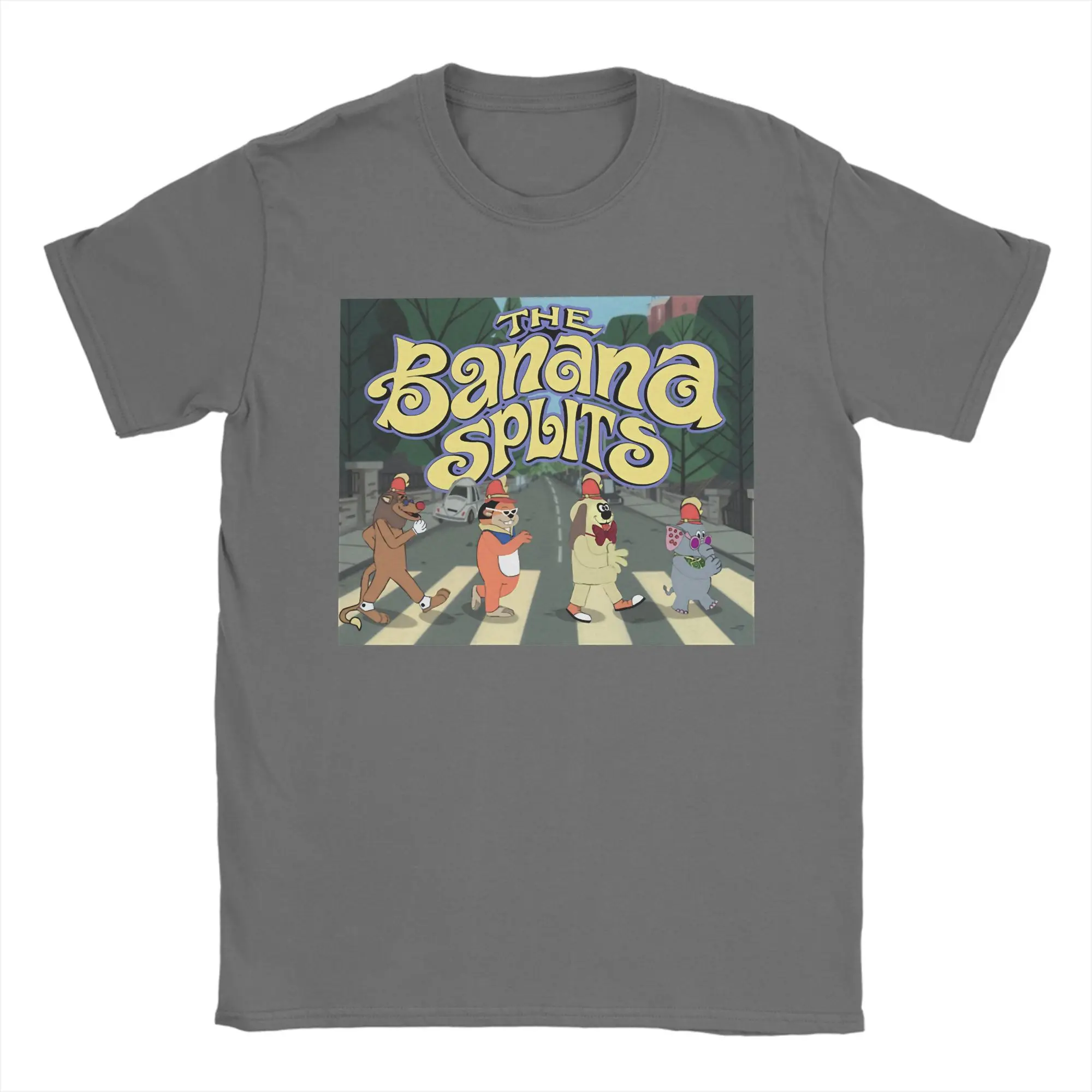 The Banana Splits Tshirts Unisex Cotton Tops Shirts Novelty  Crewneck Short Sleeve