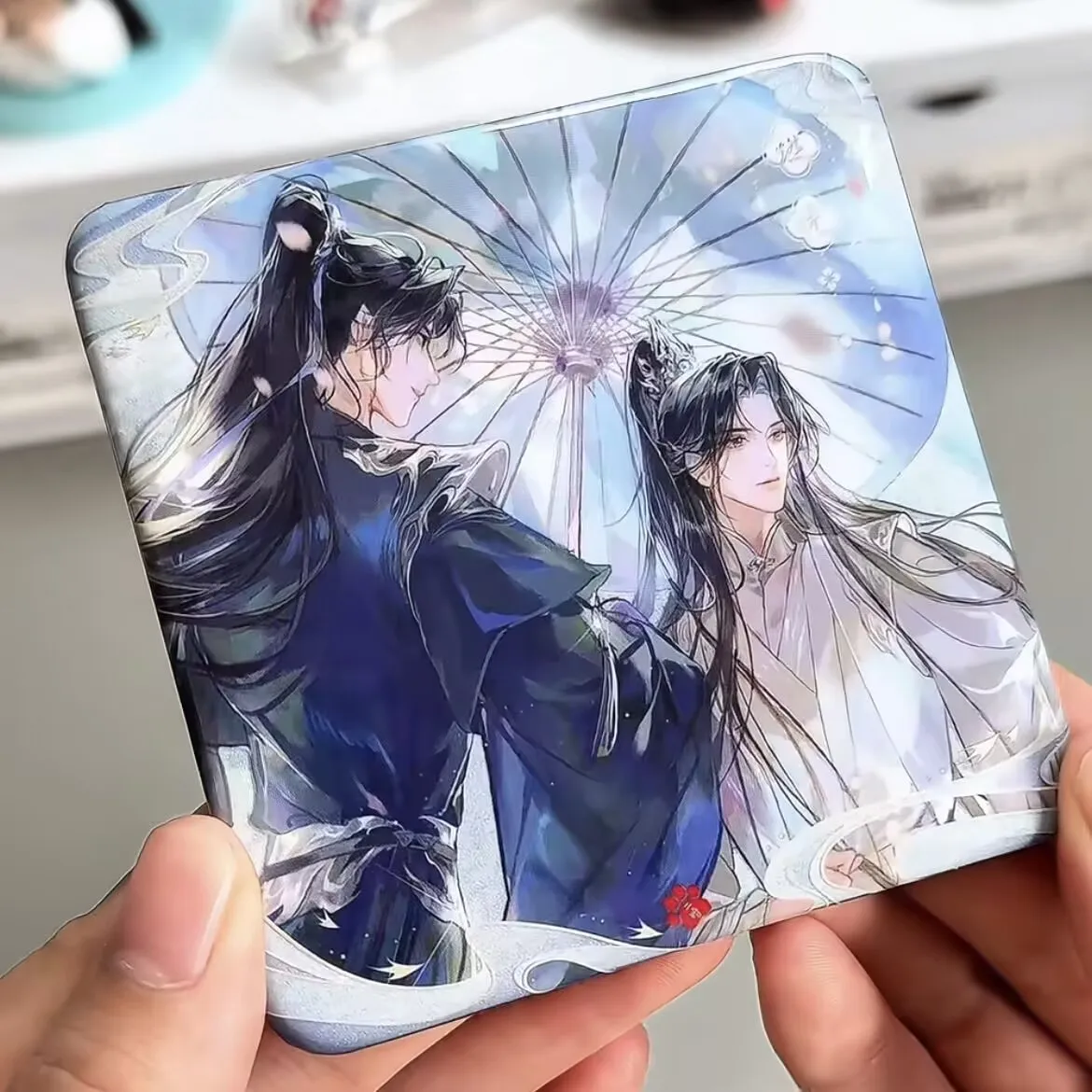 حول "Husky and His White Cat Master"، Chu Wanning Mo ركض هناك بروش شارة رائع مصنوع يدويًا مع شريط مربع من الغبار