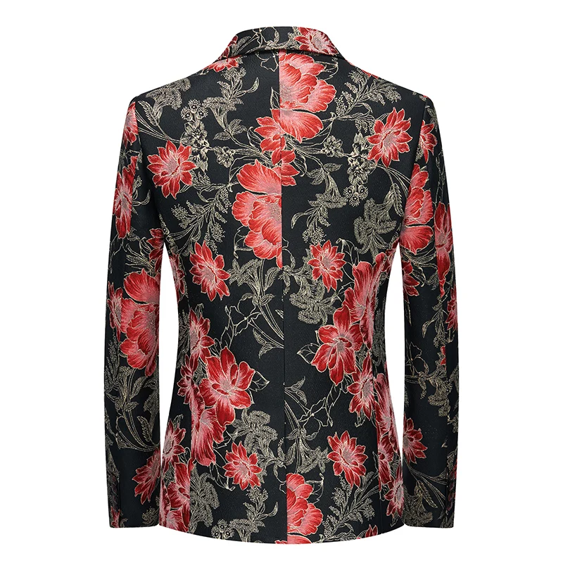 High Quality Men Fashion Handsome Fashion Suit Personality Stage Performance Banquet Business Casual Small Suit  Blazer Mujer