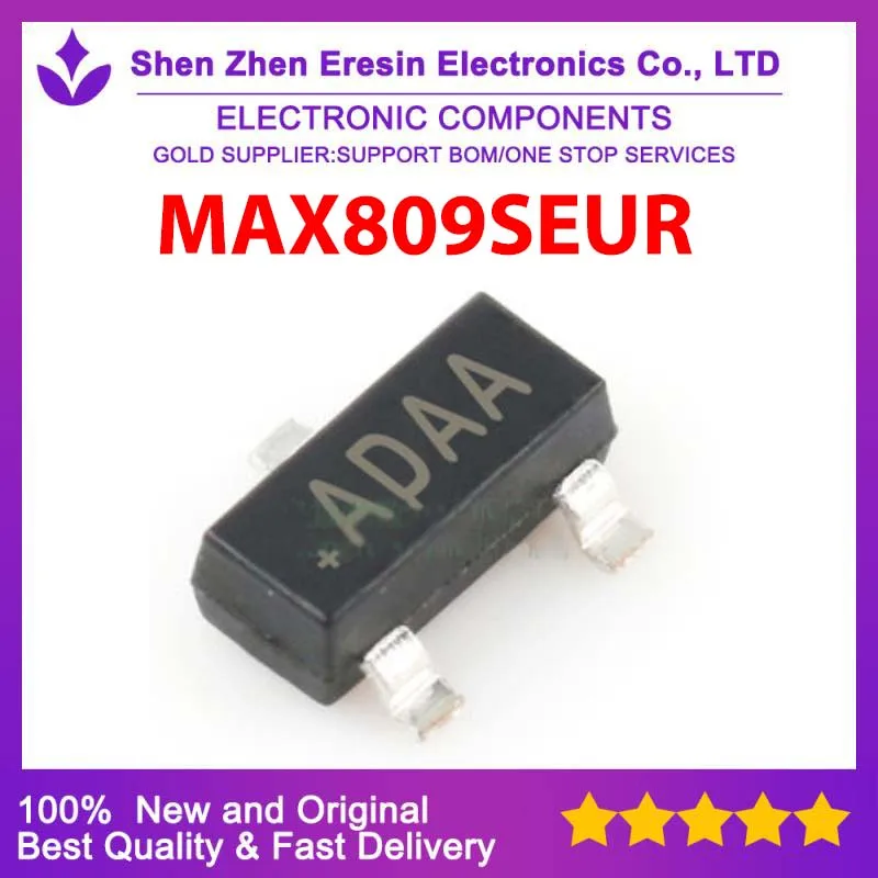 Free shipping    5PCS/LOT  MAX809SEUR  SOT23-3     New and original