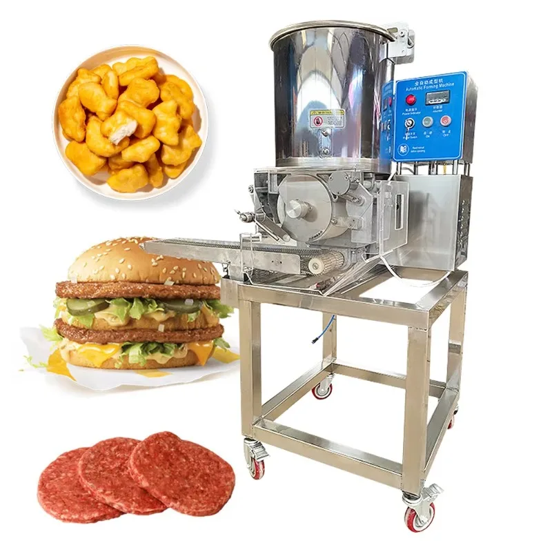 Customized Automatic Hamburger Patty Making Machine For Meat Pie Chicken Cutlet Fish Fillet Molding Commercial