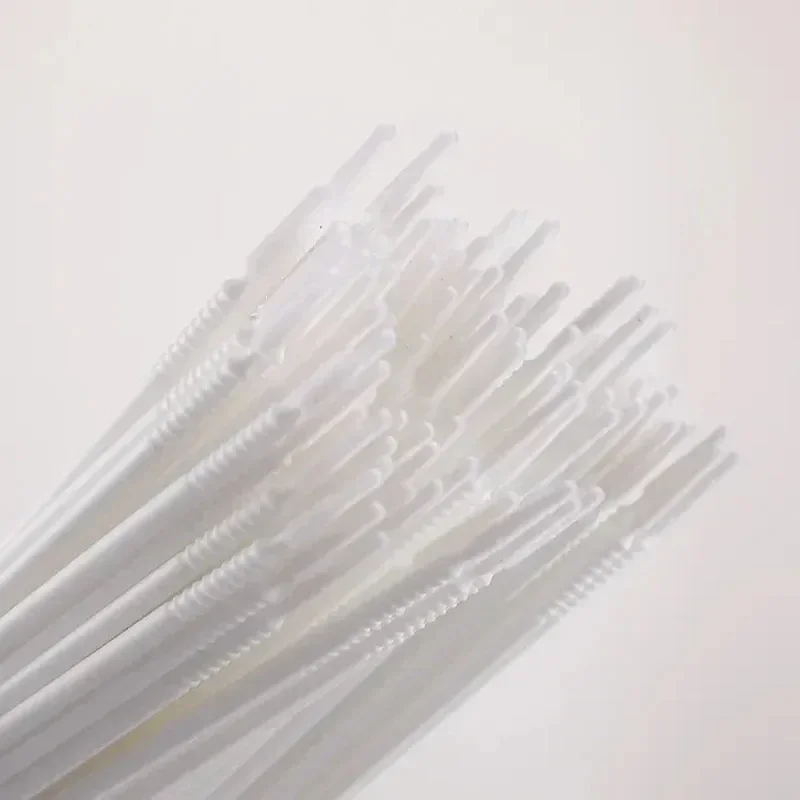 100本入り ロングヘッド ホワイト マイクロブレード メイクアップ マイクロブラシツール ミニまつげブラシ アプリケーター 使い捨て マイクロブラシ アプリケーター