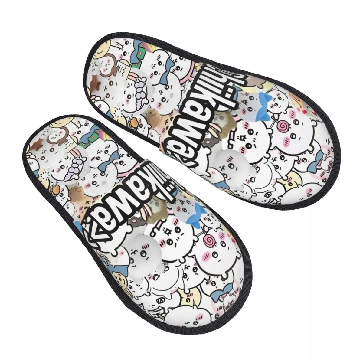 

Chiikawas Winter Cotton House Slippers Indoor Cozy Household Fur Slippers Slides Anti-skid