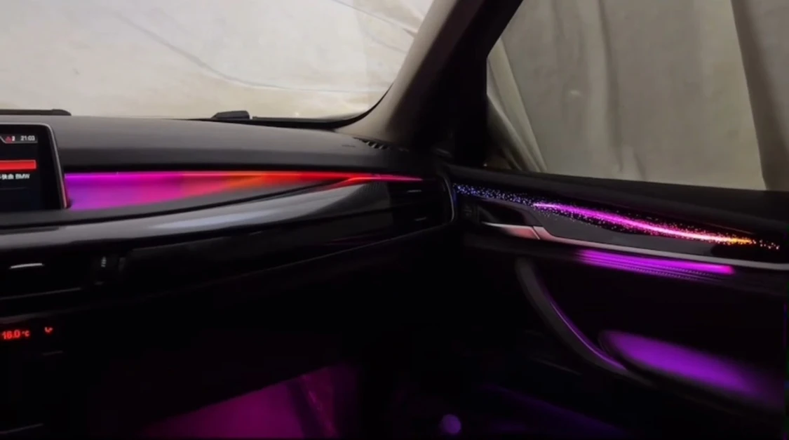 High Brightness Symphony Ambient Light Dynamic Interior Atmosphere Lamp Modified Parts for 2014 2018 X5 F15 2015 2019 X6 F16 view 4