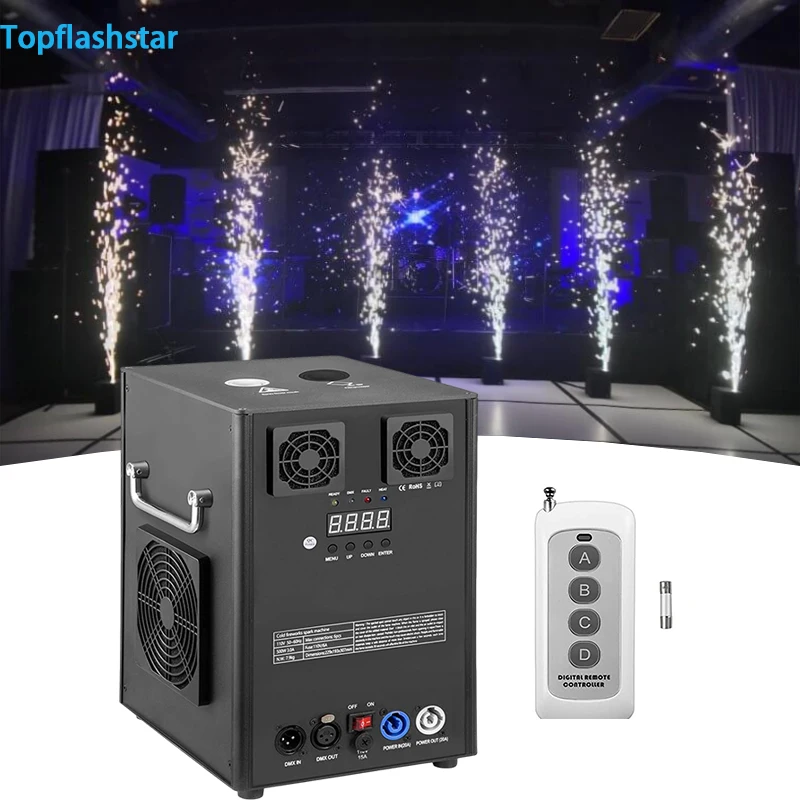Stage FX 750W Cold Spark Machine With Wireless Remote And DMX 512 Control Cold Firework Machine For Wedding DJ Party