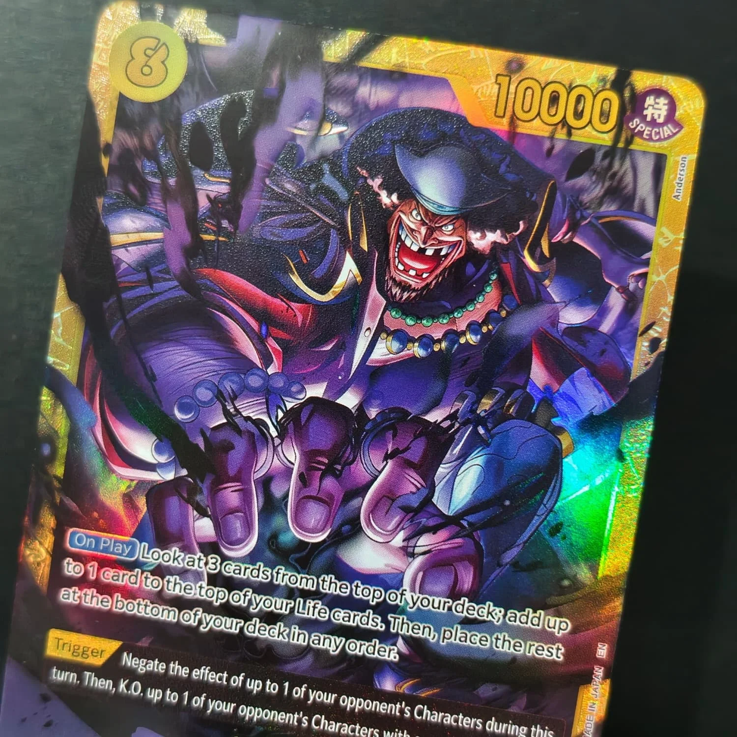 DIY Proxy One Piece TCG Englisch OP16-119 Marshall.D.Teach SEC Alternative Art Anime-Sammelkarte Spielzeug – Detail 4