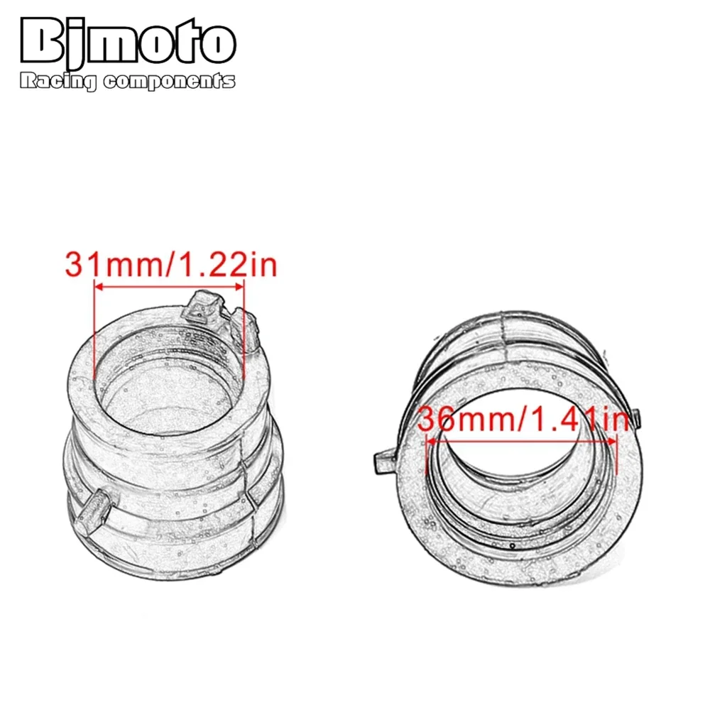 Carburetor Intake Manifold Adapter Interface For Honda CBR250 CBR 250 MC22 MC19 CB400 CB 400 Superfour NC31 CB400SF CB 400SF