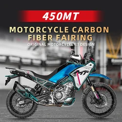 Use For CFMOTO 450MT Motorcycle Carbon Fiber Fairing Stickers Kits Of Bike Accessories Decoration Protection Decals Motor Refit