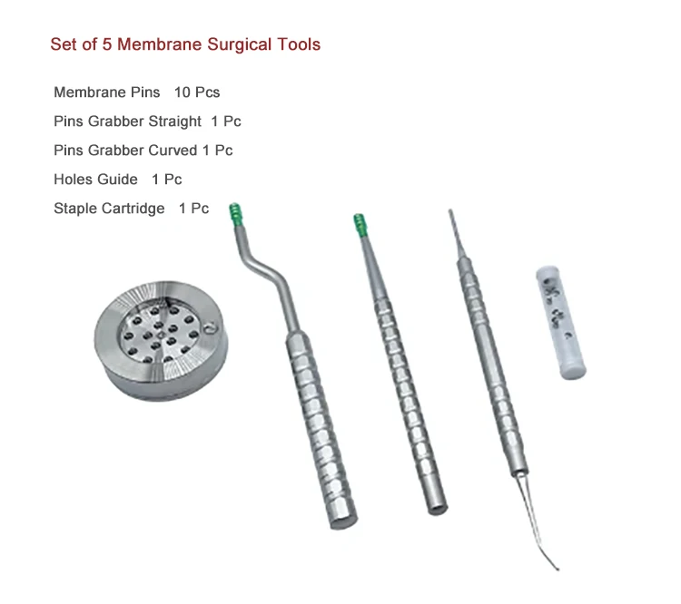 Dental Implant Guided Bone Regeneration GBR Membrane Surgical Tool Kit