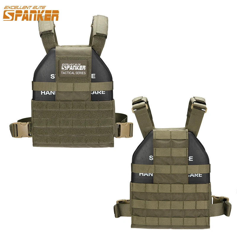EXCELLENT ELITE SPANKER Taktische Leichtgewichtswesten Molle Plattenträger-Weste Airsoft Paintball CS Schutzwesten