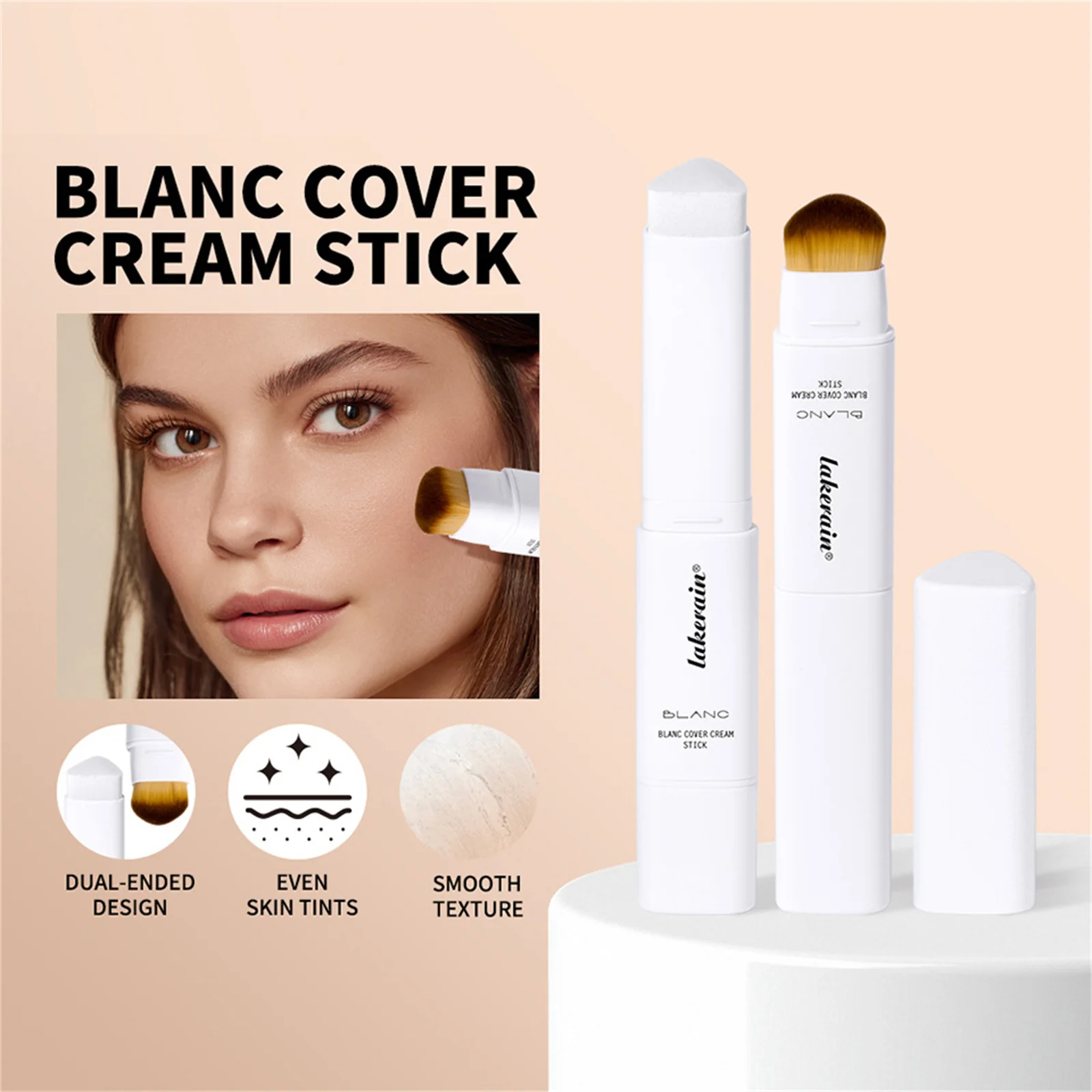 

Меняющая цвет тональный крем-карандаш, двусторонний легкий увлажняющий консилер для бездорожья, матовая отделка, подходит для жирных и