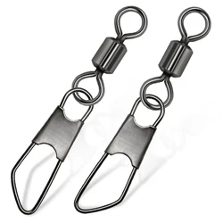 100Pcs A Type Needle Fishing Hook Connector Quick Bait Connection Ring Bearing Rotating Fishing Tool Fishing Gear Accessories