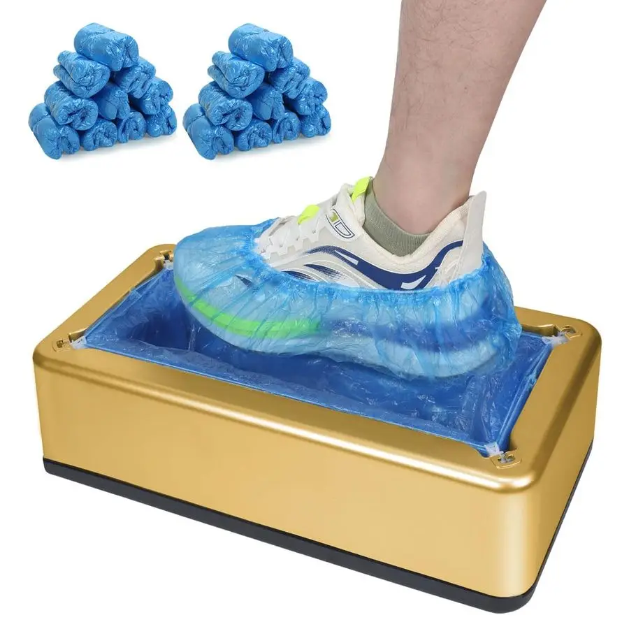

Shoe Cover Dispenser Machine with 200pcs Disposable NonSlip Waterproof Covers Fits Safety Shoes US 611 for HomeOfficeFactory Eas