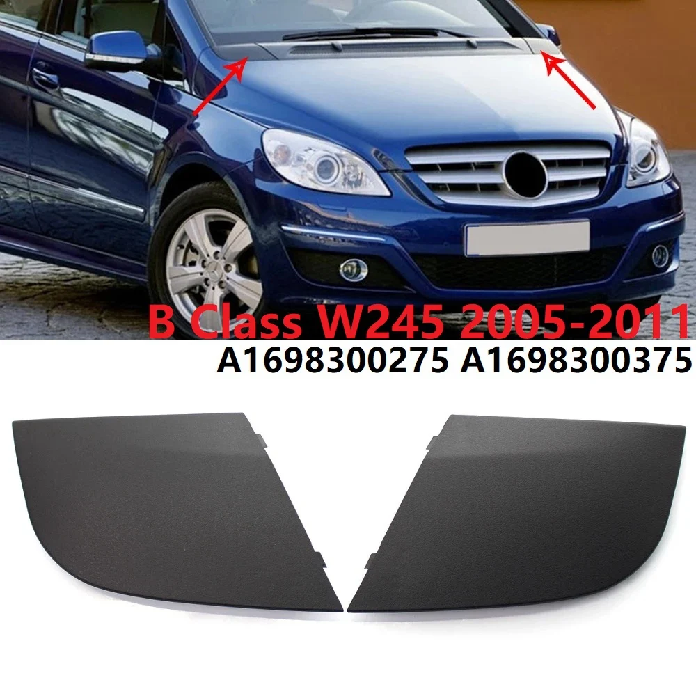 Engine Hood Hinge Cover Water Drain Cover Hood Corner Guard for Mercedes for Mercedes Benz MB B Class W245 2005-2011