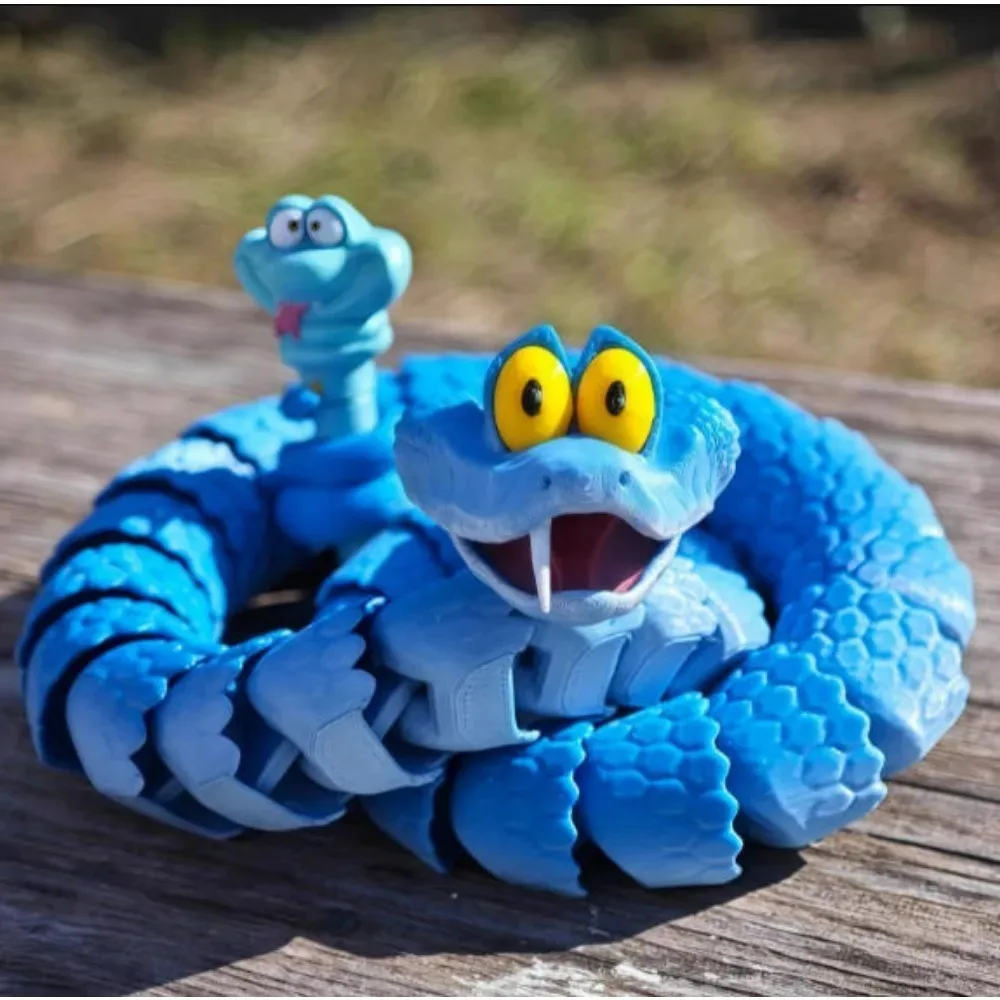 Serpente Gary da 30 cm-45 cm: serpente giocattolo di simulazione articolato Zootopia 2, modello Gary serpente stampato in 3D, regalo per bambini