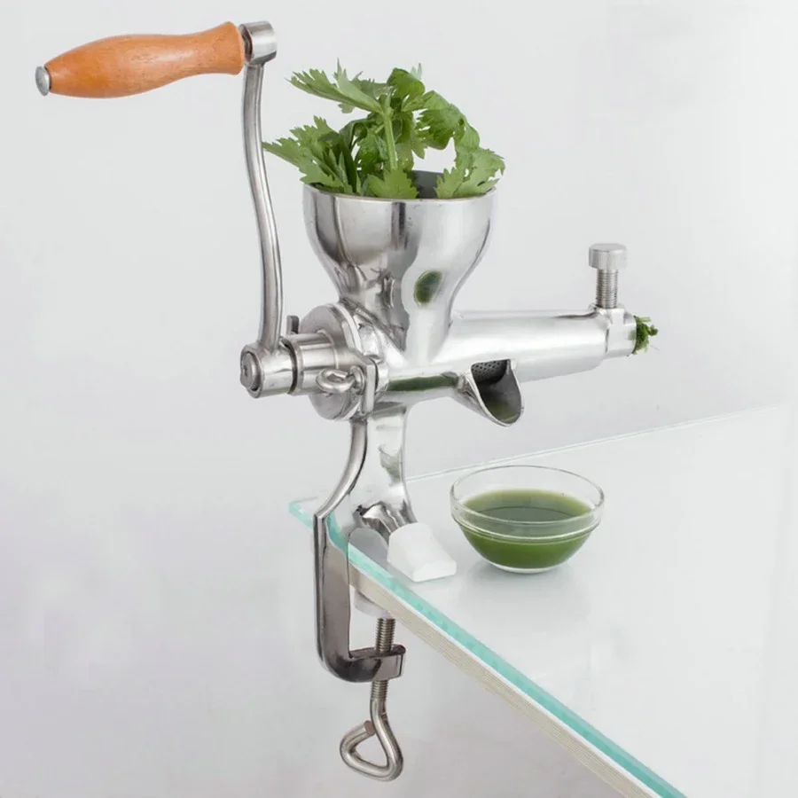 Stainless Steel Hand Juicer Wheat Grass Squeezer Fruit Vegetable Juice Extractor