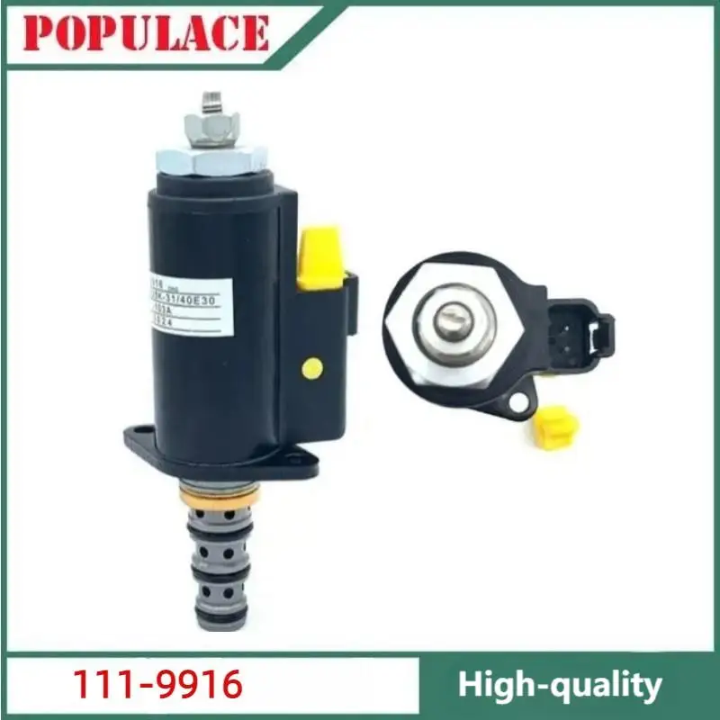 

111-9916 Запорный электромагнитный клапан, детали двигателя генератора для деталей экскаватора E320D/B/C, высококачественный запорный клапан масла 1119916.