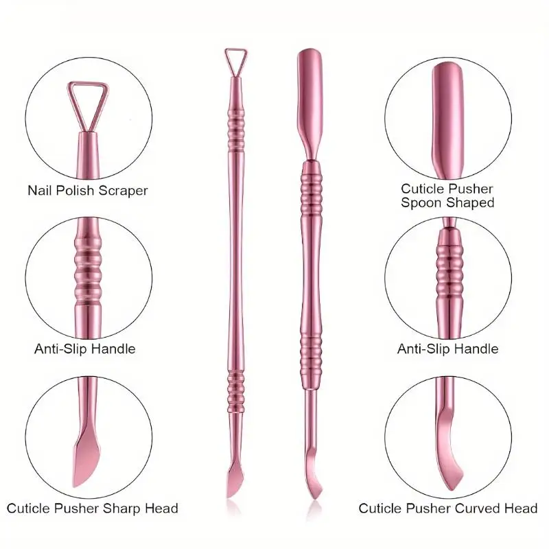 4 em 1 cortador de unhas tesoura conjunto de ferramentas de manicure cortador de unhas de aço inoxidável empurrador de cutícula aparador nipper