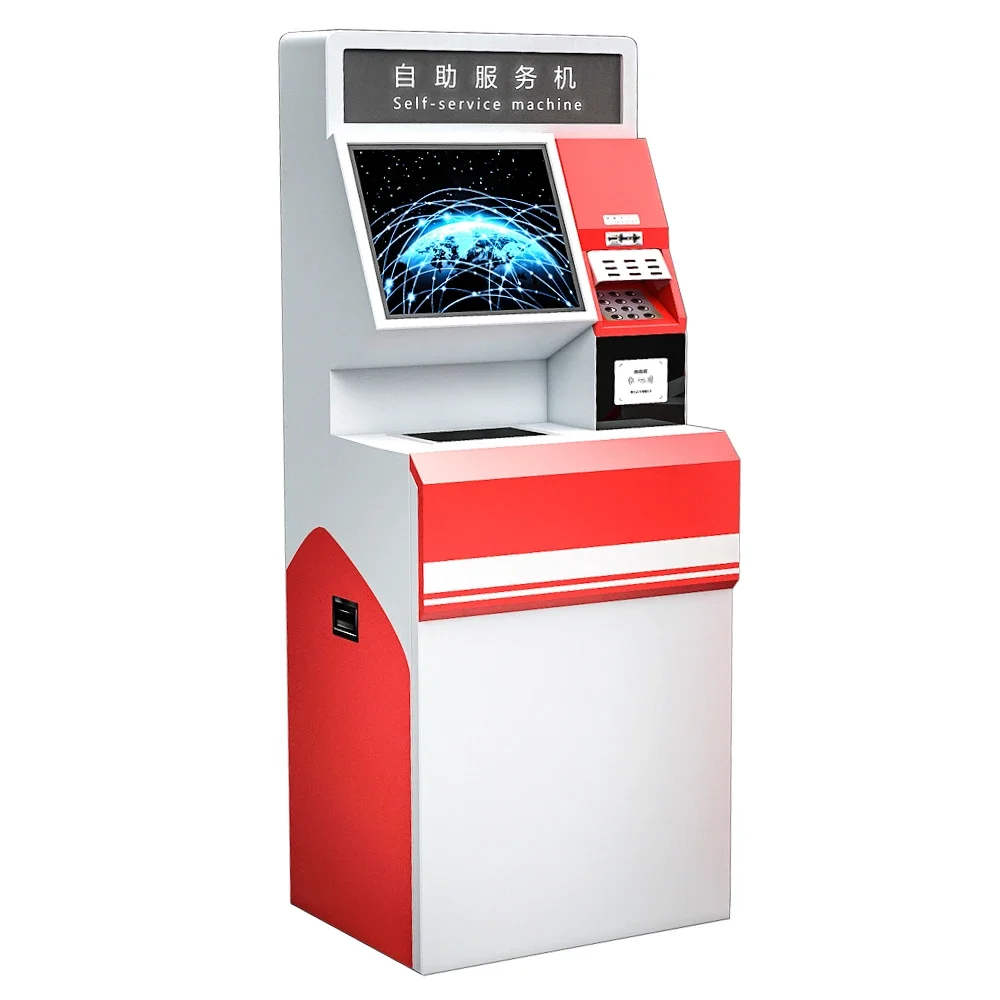 2026 Bank Teller Machine Touch Screen Terminal Coin Recycling Machine Self Service Ticketing Kiosk  Cash Checking Machine