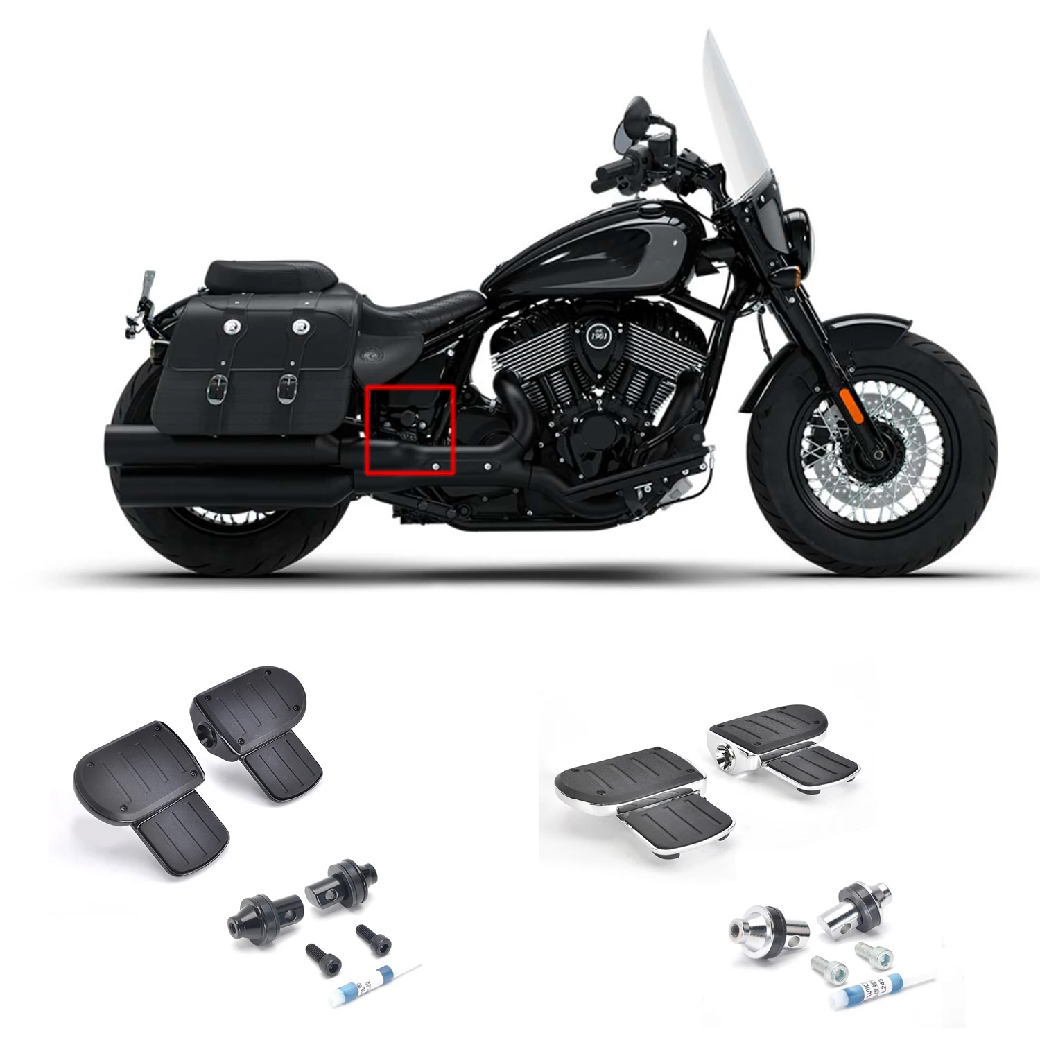 

PANICAL пассажирские регулируемые педали шоссейные колышки коврик для черного хрома Sixty Rogue Scout Bobber Scout Sixty Chief Chieftain