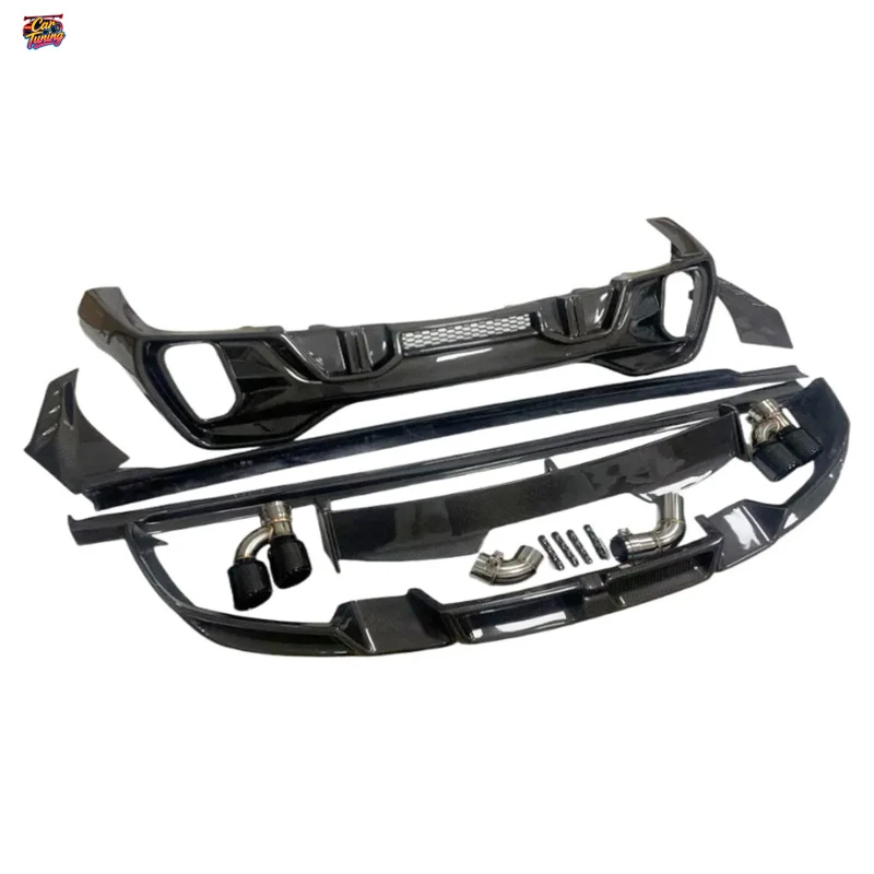 

for BMW G06 X6 M50i X6M 19-23 LDstyle Body Kit Front and Rear Bumper Side Skirt Fender Trim