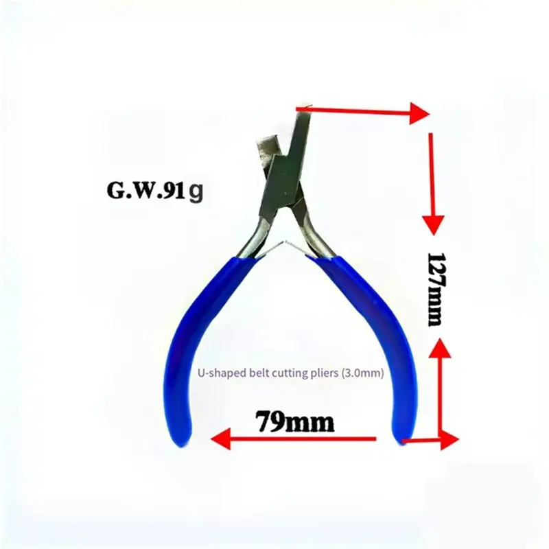 ABKP-Leather Watchband Notching Plier 1PCS 3Mm U Shape Belt Cutting Tool For Leathercraft Watch Band Adjustment Hole L