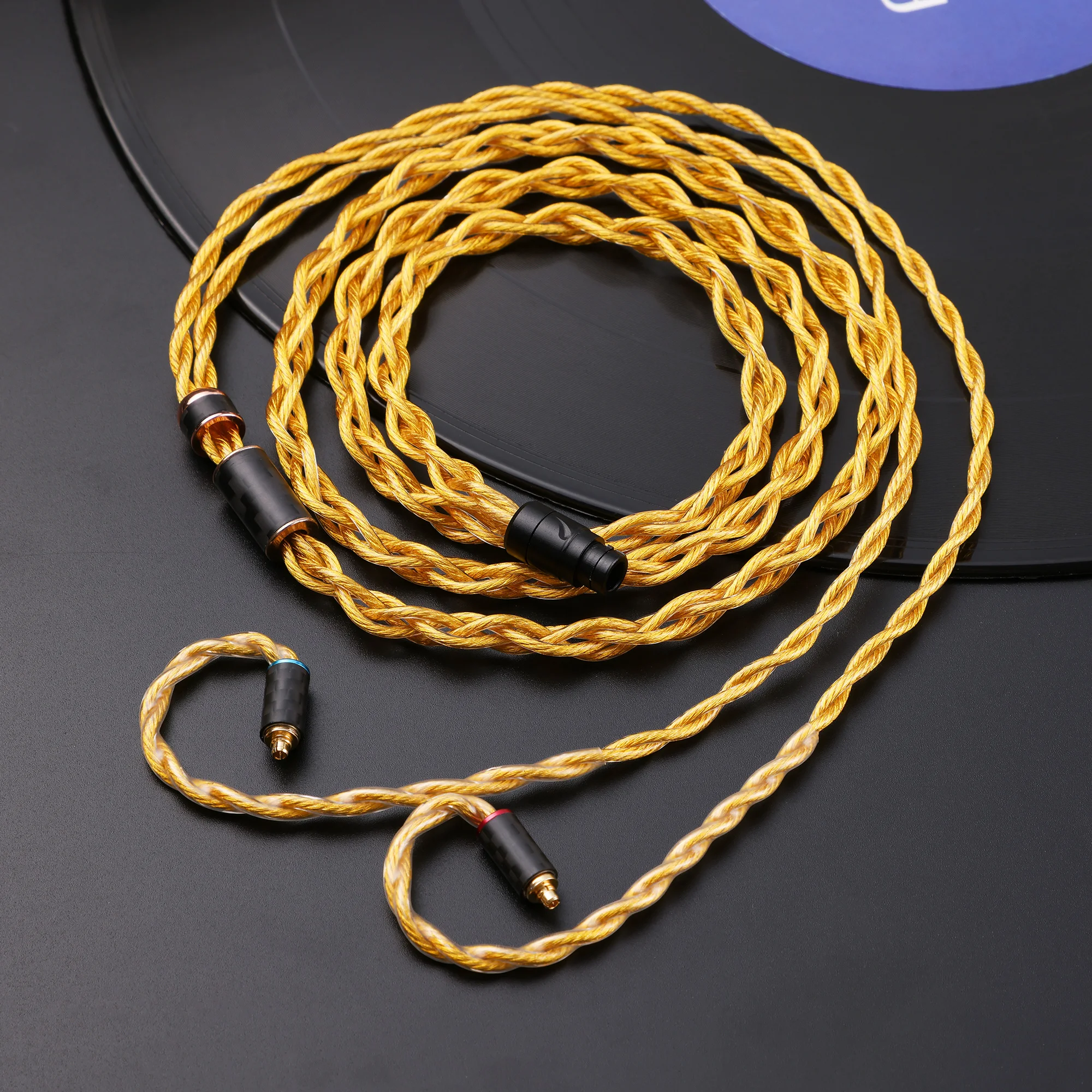 7N Single Crystal Copper Graphene Headphone Upgrade Cable One For Three 4.4mm 3.5mm 2.5mm DIY mmcx 0.78CM Qdc Ie80s Hd650