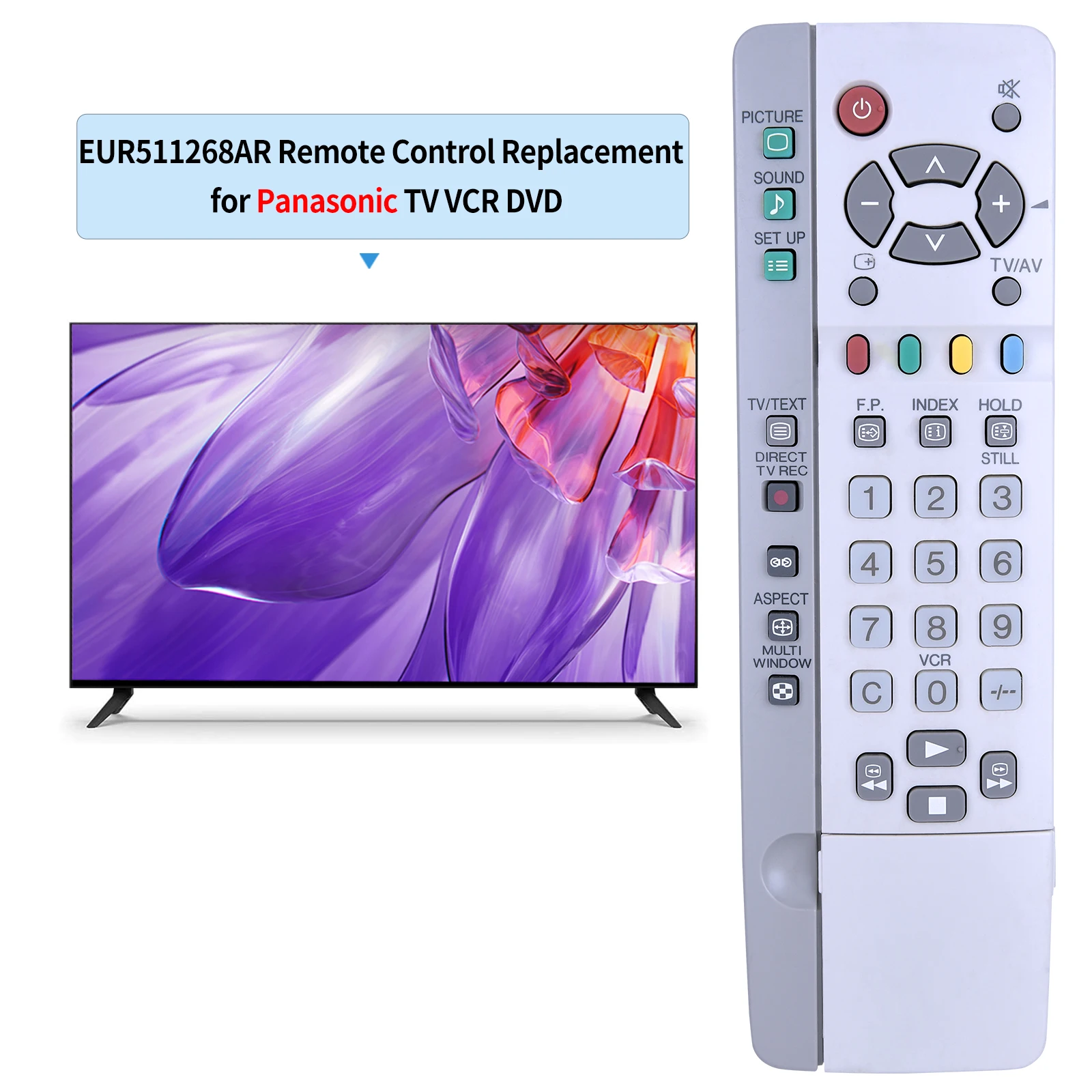 New EUR511268AR Remote Control For Panasonic TV VCR DVD EUR511200