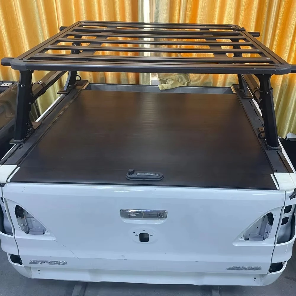 Universal 4x4 Pick up Multifunction Roll bar Roof Tent Luggage Carrier Cage Ladder Rack Truck Bed Rack for Toyota Hilux D-max